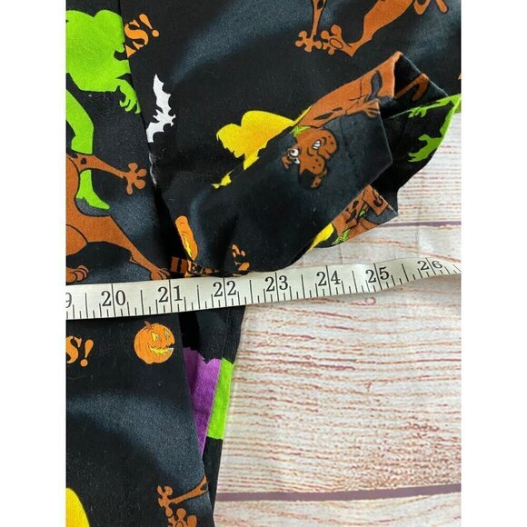 Scooby Doo Hanna Barbera Black Cotton Halloween Scrubs - Large - Picture 10 of 10